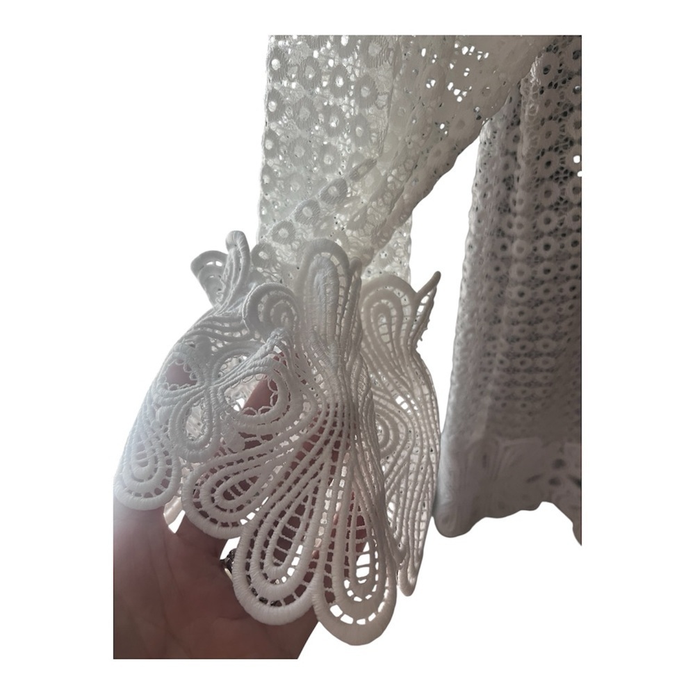 Alfani White Lace Blouse - Picture 5 of 7
